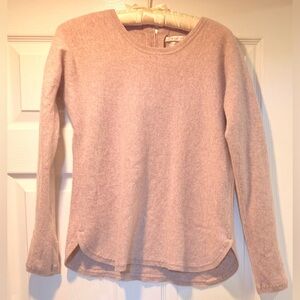 Light Pink 100% Cashmere soft fitted sweater